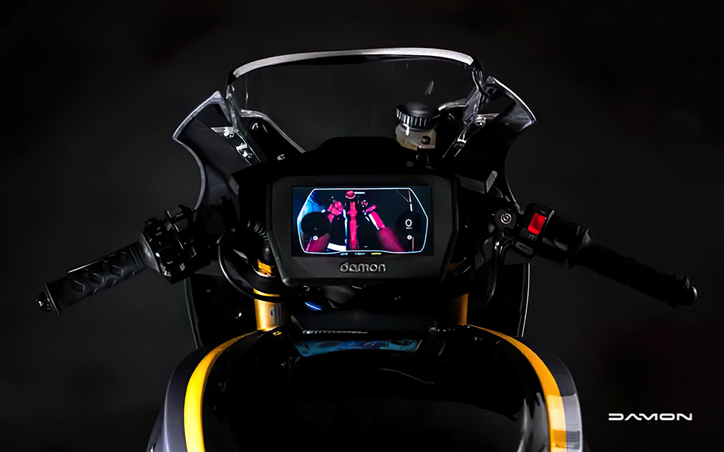 damon motorcycle dashboard prototype