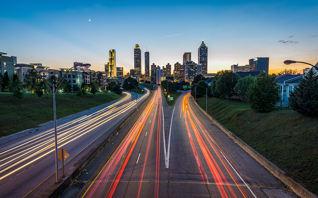 highway at night